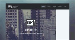 Desktop Screenshot of exhibittv.net